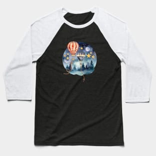 Air Balloon Vintage Wings Sky Travelling Since Baseball T-Shirt